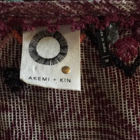 Akemi and Kin for Anthropologie 3/4 sleeve shirt - Picture 3 of 3